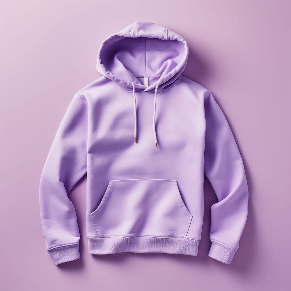 Hoodie  sweatshirt purple outerwear.