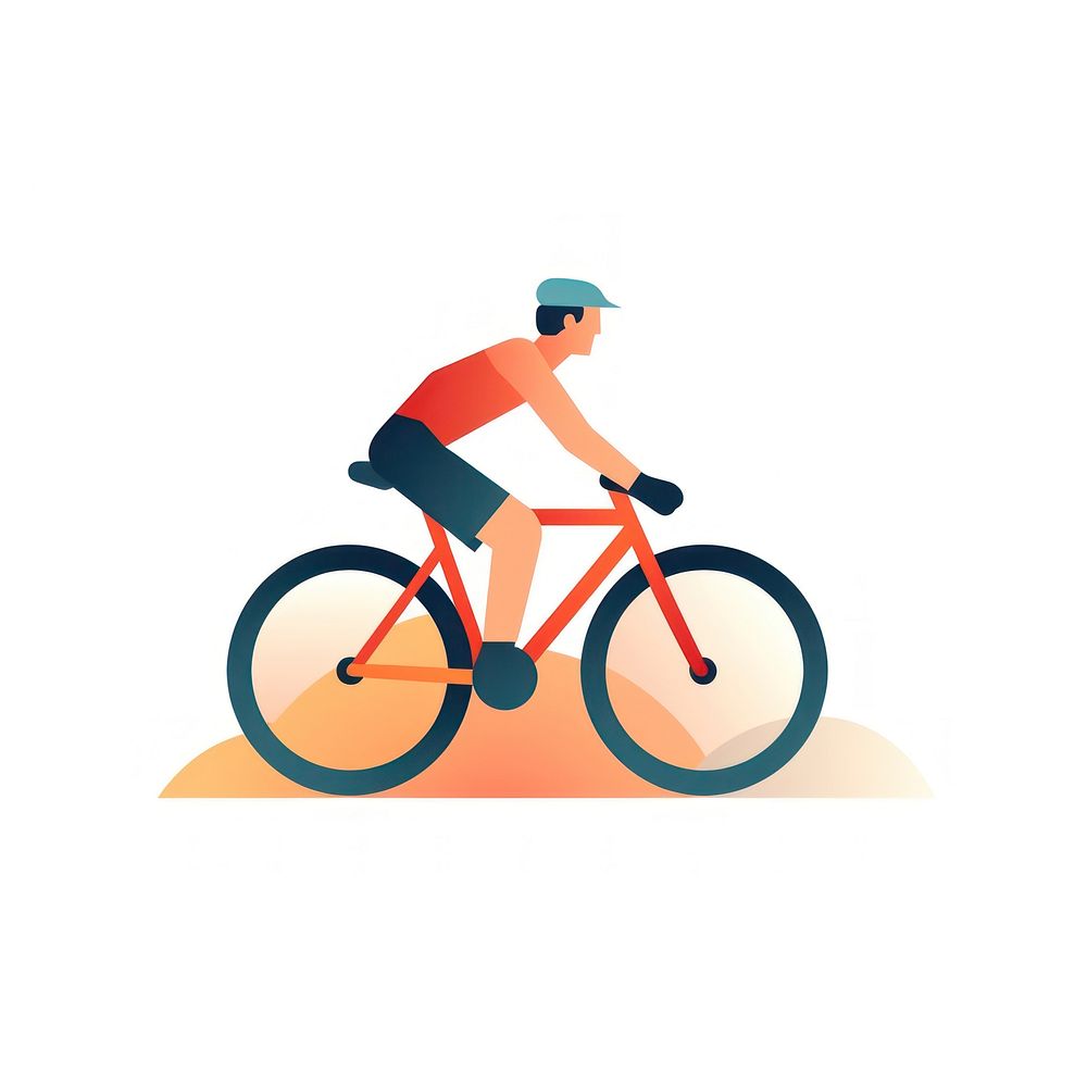 Man cycling bicycle vehicle sports.