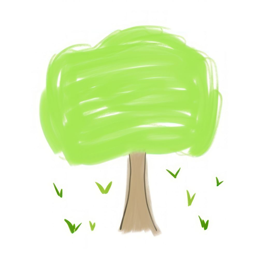 Tree green white background creativity. AI generated Image by rawpixel.