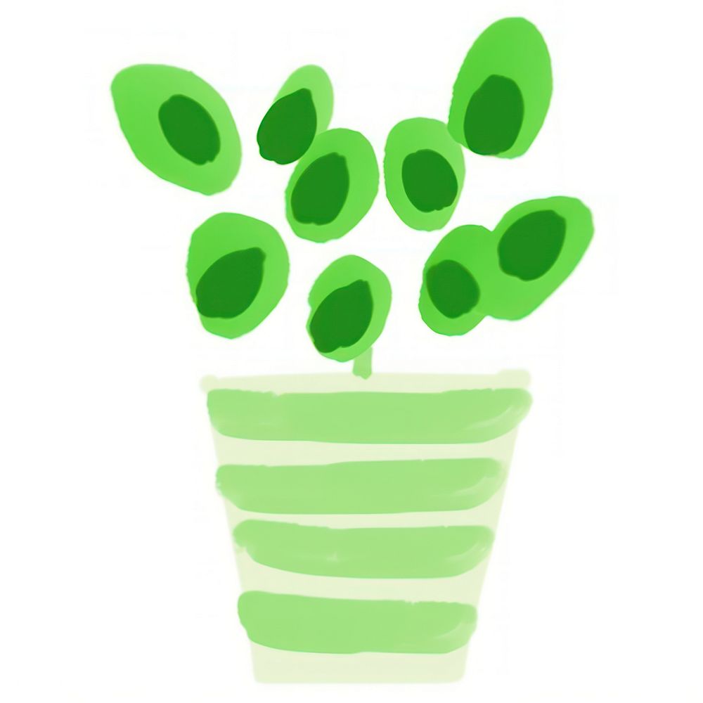 Green plant leaf flowerpot dynamite. AI generated Image by rawpixel.