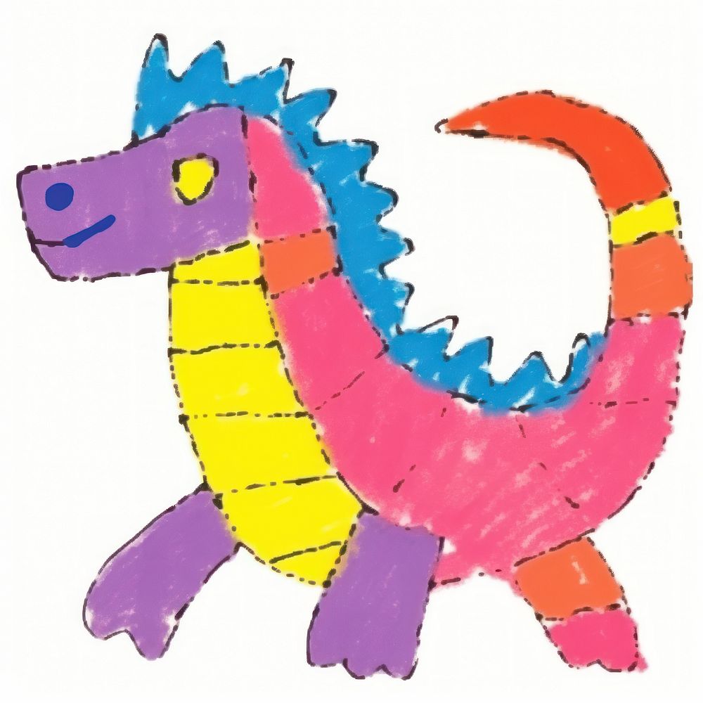 Dragon animal toy white background. AI generated Image by rawpixel.