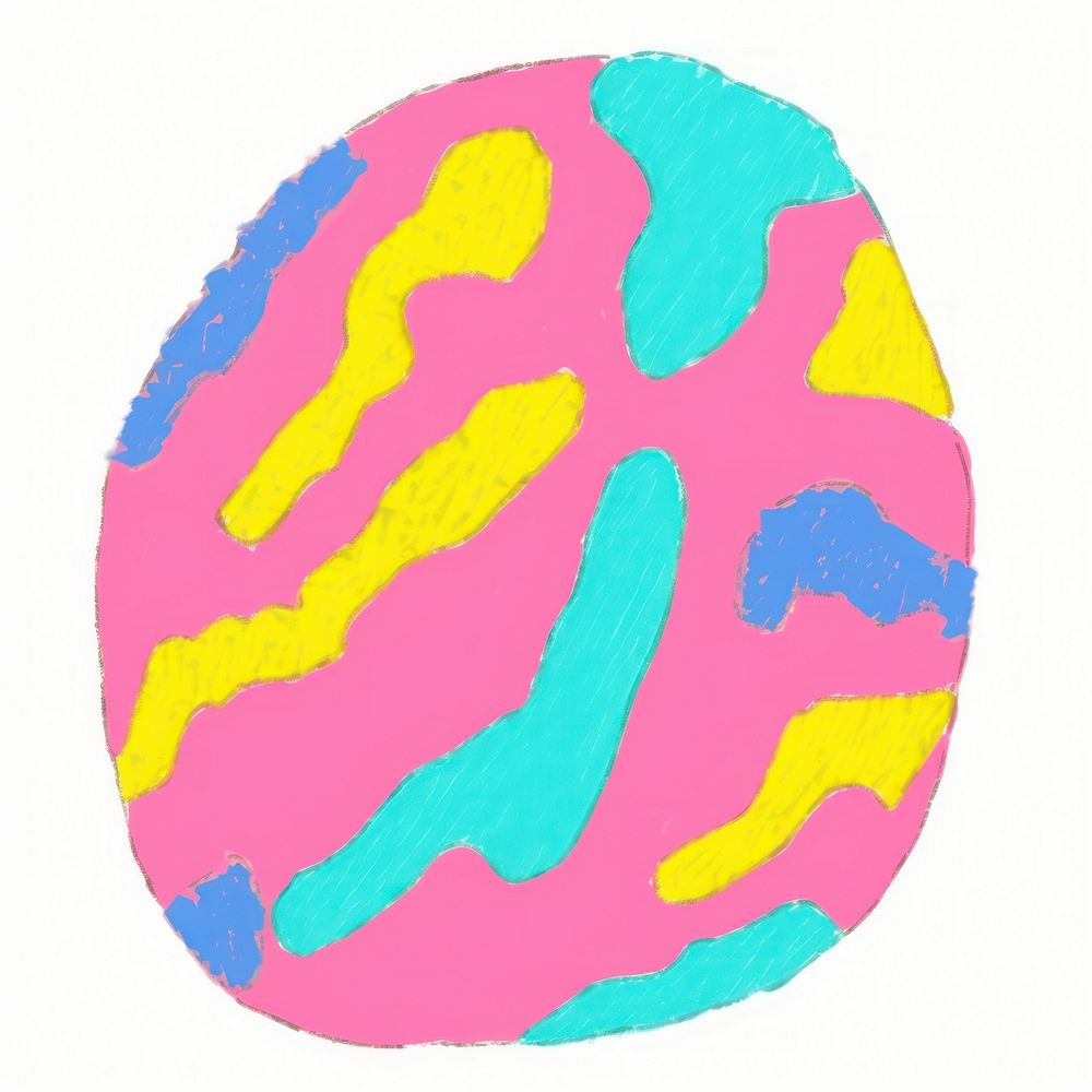 Egg vibrant color creativity football. AI generated Image by rawpixel.