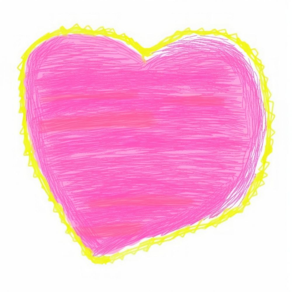 Pink heart backgrounds abstract drawing. AI generated Image by rawpixel.