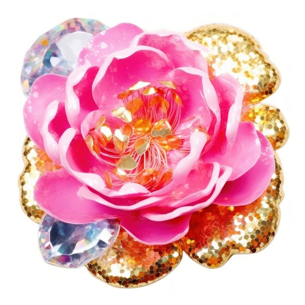 Flower jewelry brooch plant. AI generated Image by rawpixel.