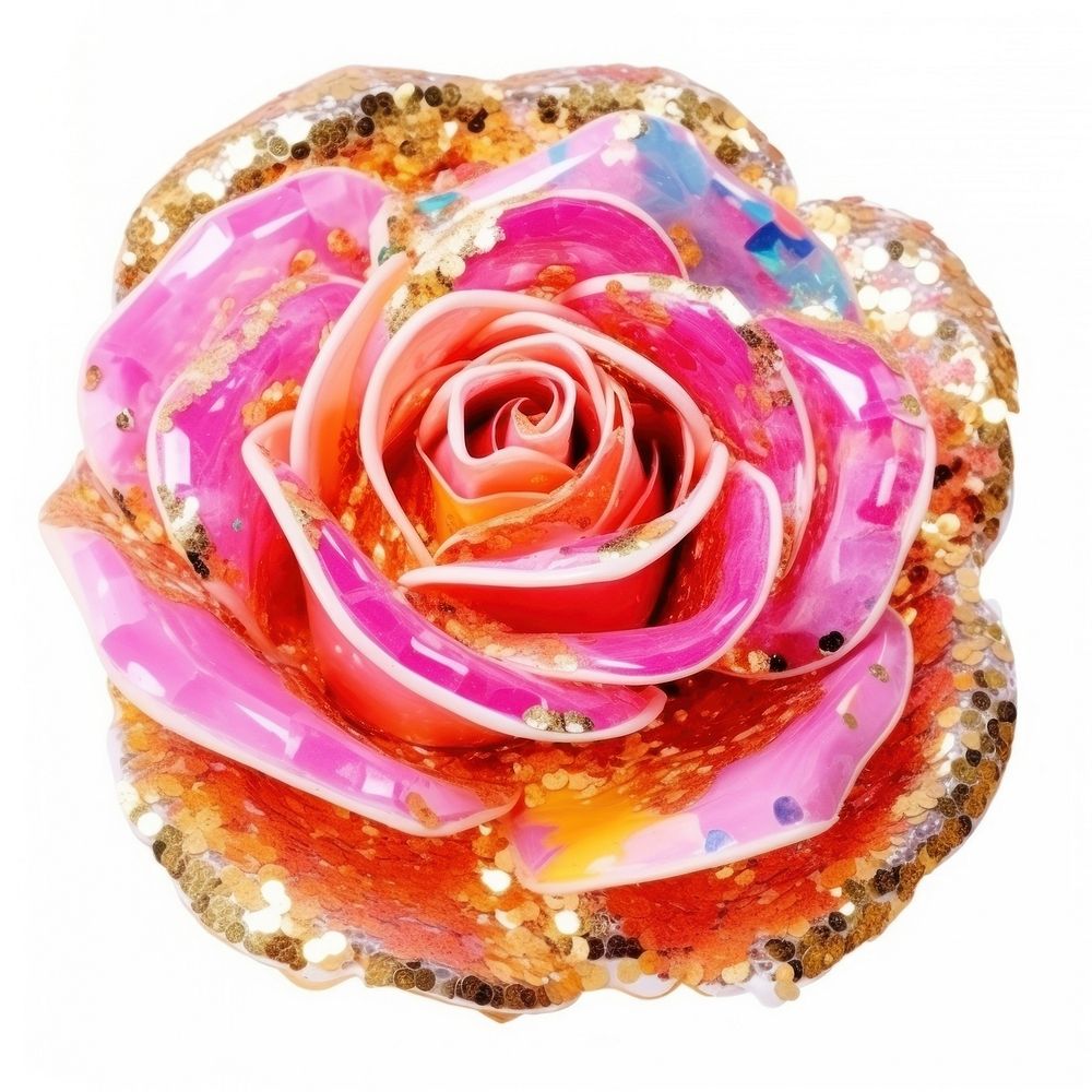 Rose jewelry flower brooch. AI generated Image by rawpixel.