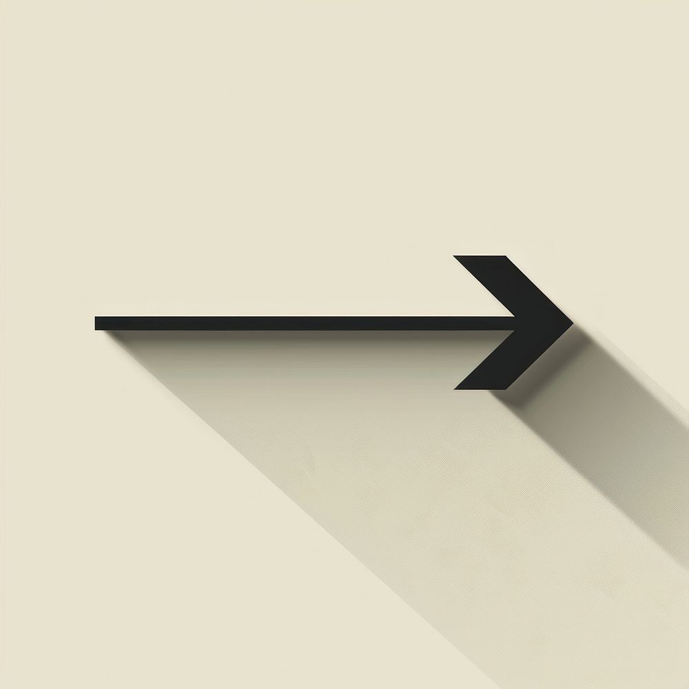 Straight to right symbol shape rectangle. AI generated Image by rawpixel.