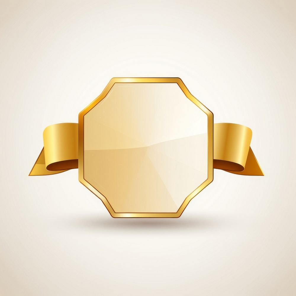 PNG Pentagon with ribbon gold jewelry accessories. AI generated Image by rawpixel.