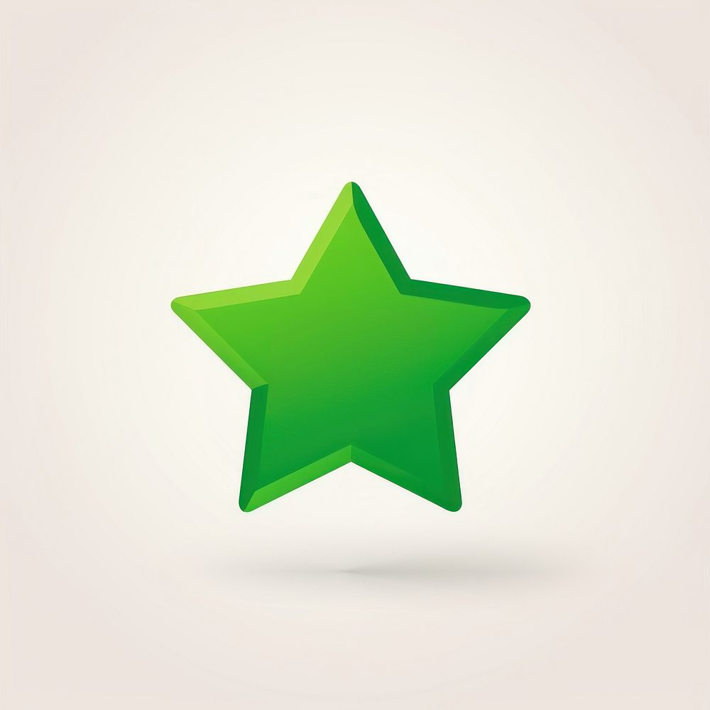 PNG 5 pointed star symbol green circle. AI generated Image by rawpixel.