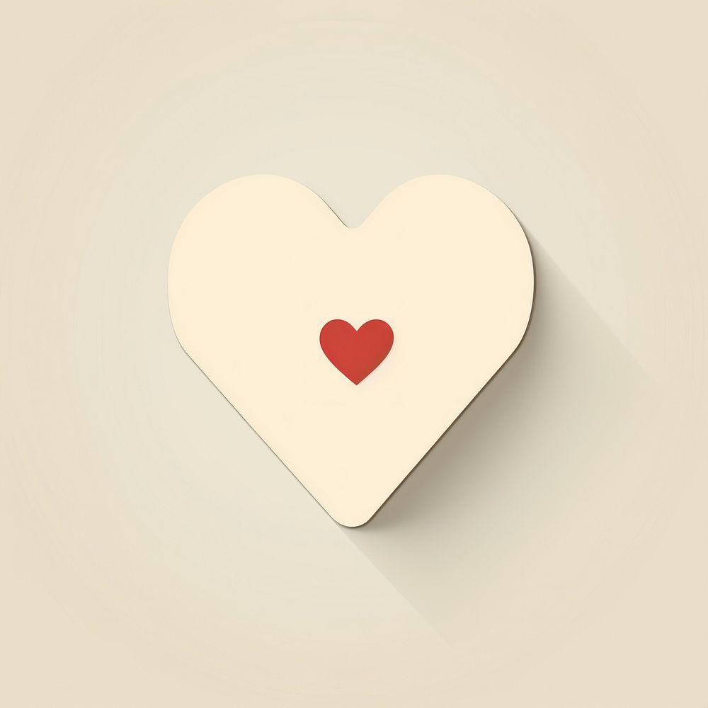 PNG Paper heart shape symbol copy space pattern. AI generated Image by rawpixel.