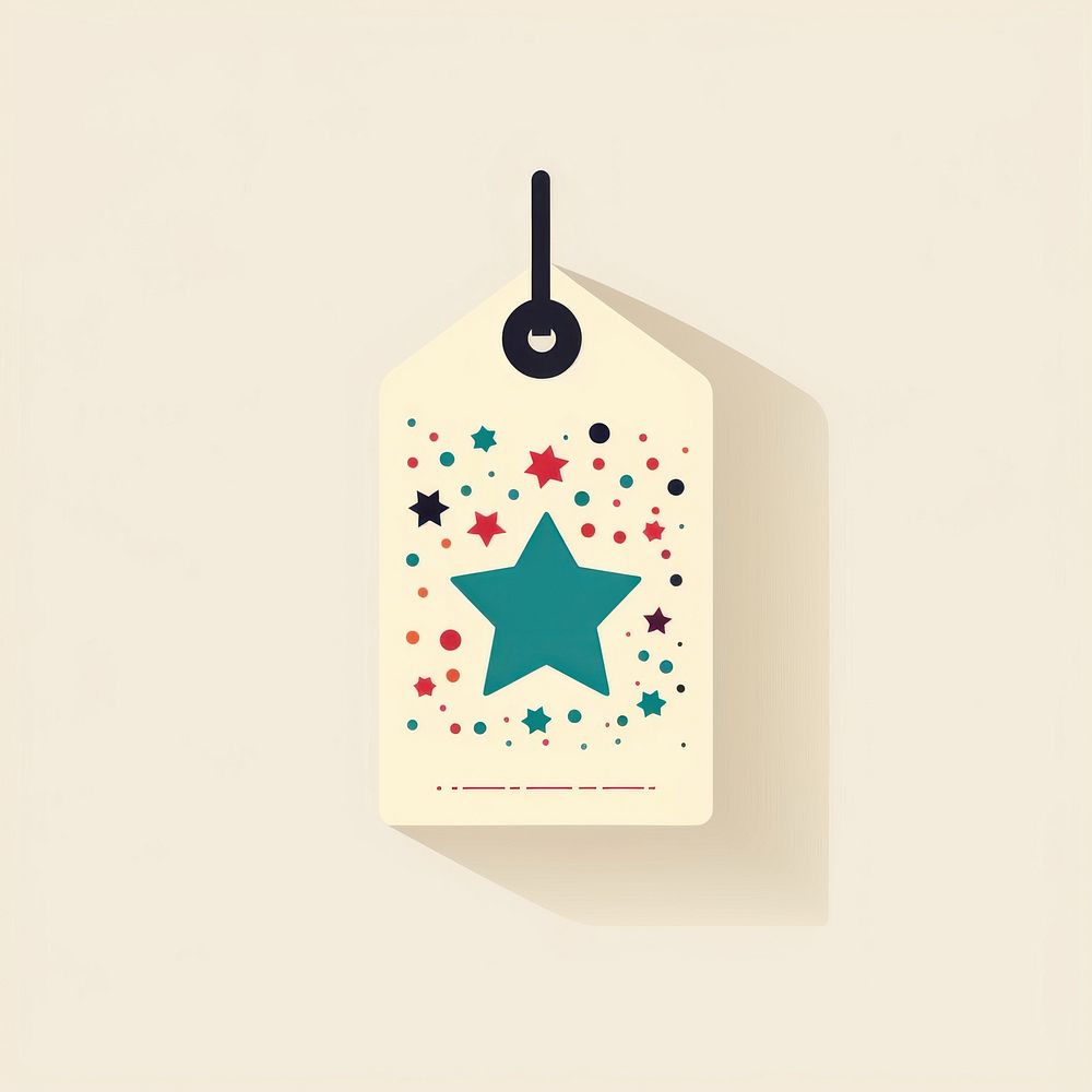 PNG Price tag label star shape with dots text illuminated celebration. AI generated Image by rawpixel.