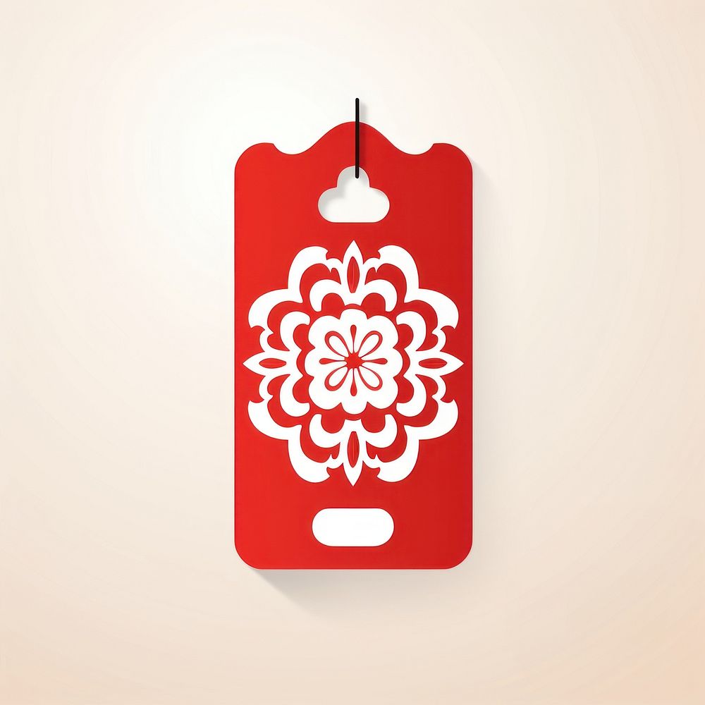 PNG Chinese shape red copy space decoration. AI generated Image by rawpixel.