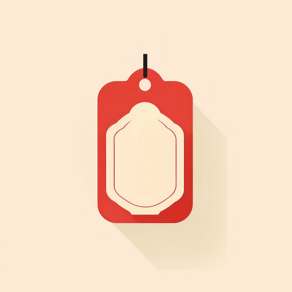 PNG Chinese shape label red electronics. AI generated Image by rawpixel.