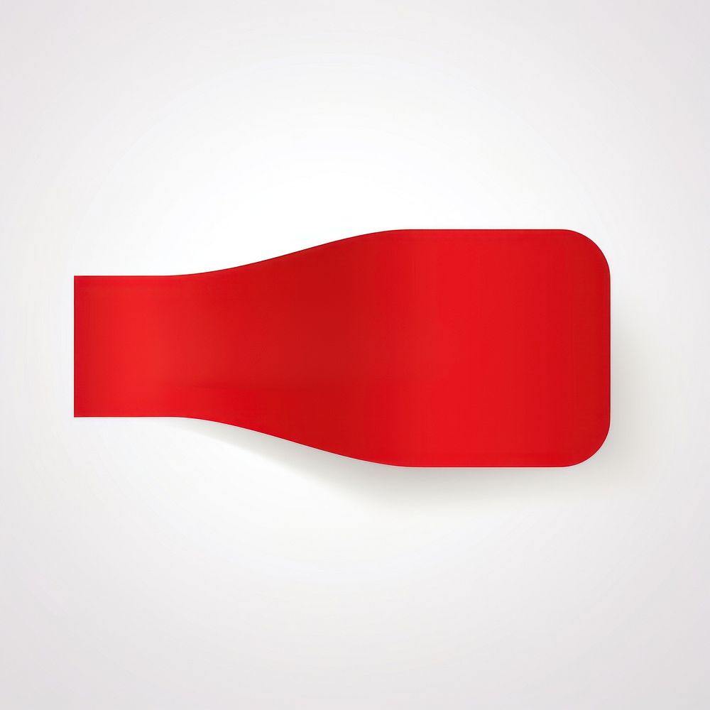 PNG Solid ribbon red copy space absence. AI generated Image by rawpixel.