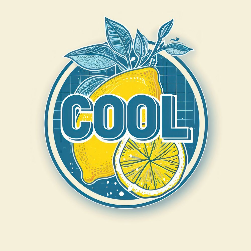 Decagon fruit lemon blue. AI generated Image by rawpixel.