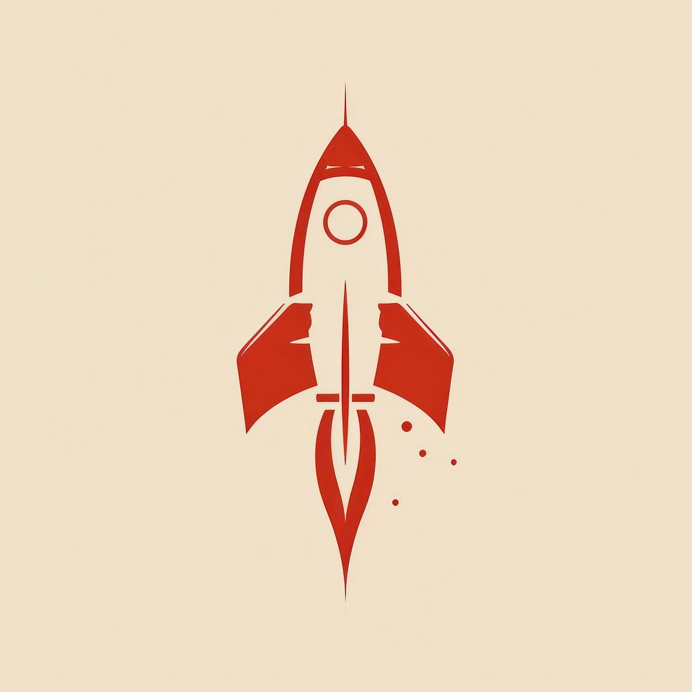 Rocket vehicle logo transportation. AI generated Image by rawpixel.