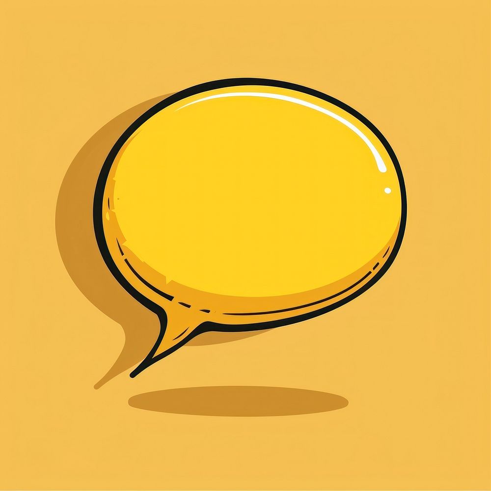 Yellow cartoon oval shape copy space technology. AI generated Image by rawpixel.