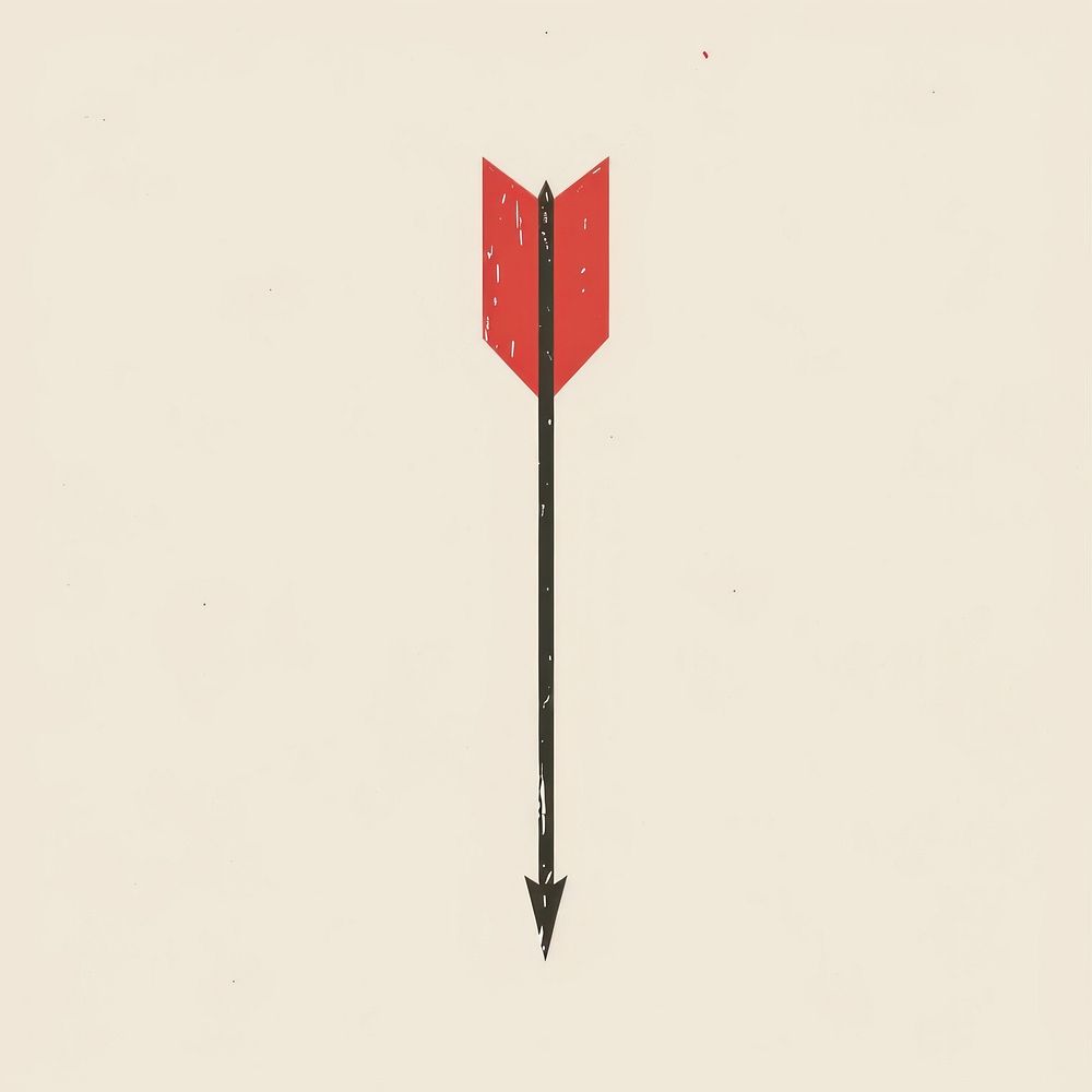 Straight to right sign red weaponry. AI generated Image by rawpixel.