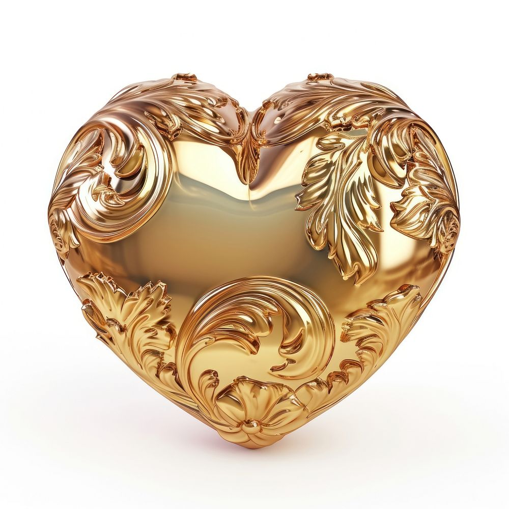 The Rococo Heart jewelry locket heart.