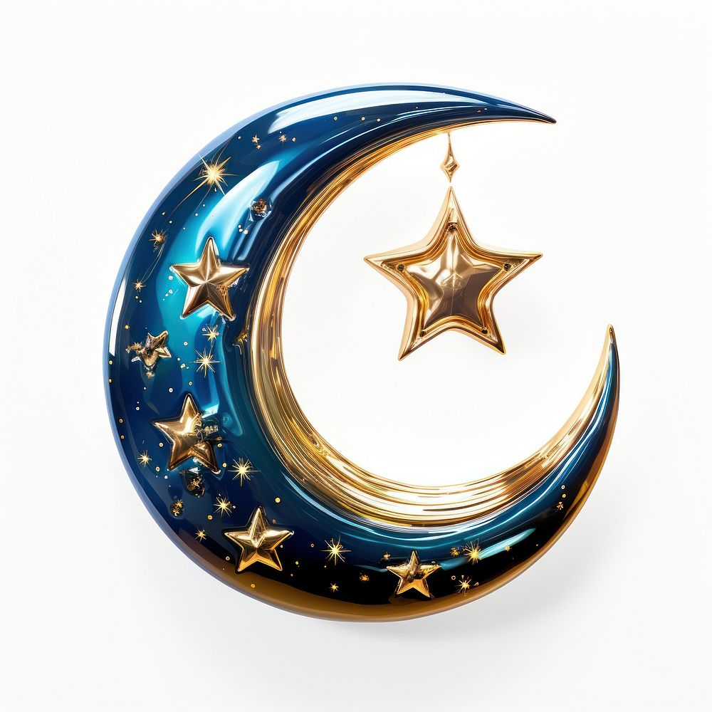 A Islamic Luxury Crescent moon astronomy crescent night.