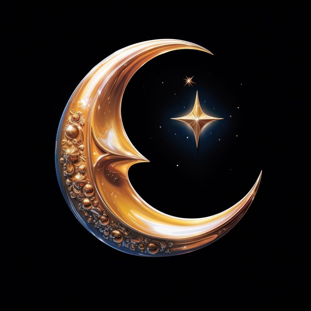 A Islamic Luxury Crescent moon astronomy crescent nature.