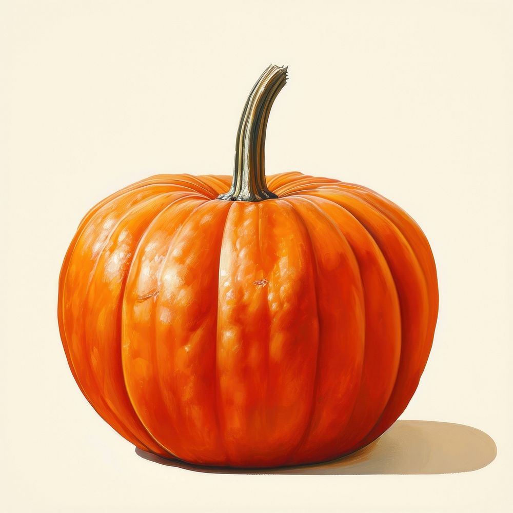 An autumn pumpkin vegetable plant food.