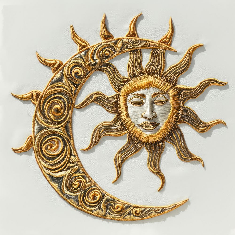 Celestial Golden Sun gold representation accessories.