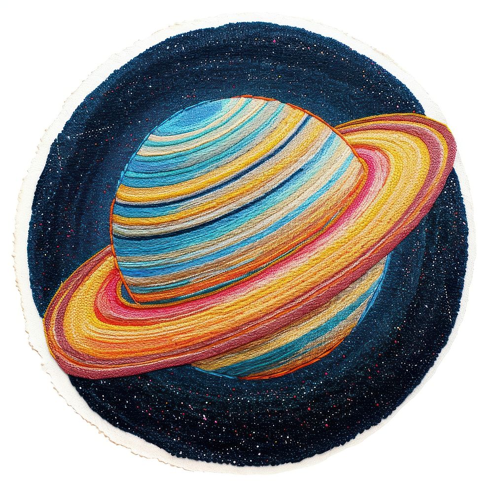 A Saturn creativity headwear painting.
