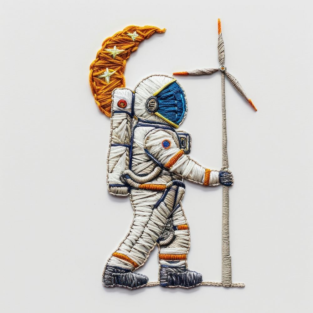 An astronaut representation protection creativity.