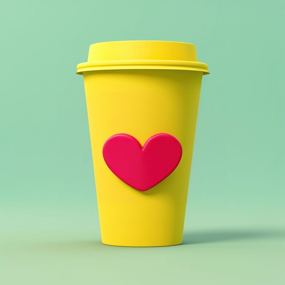A coffee cup mug vibrant color refreshment.
