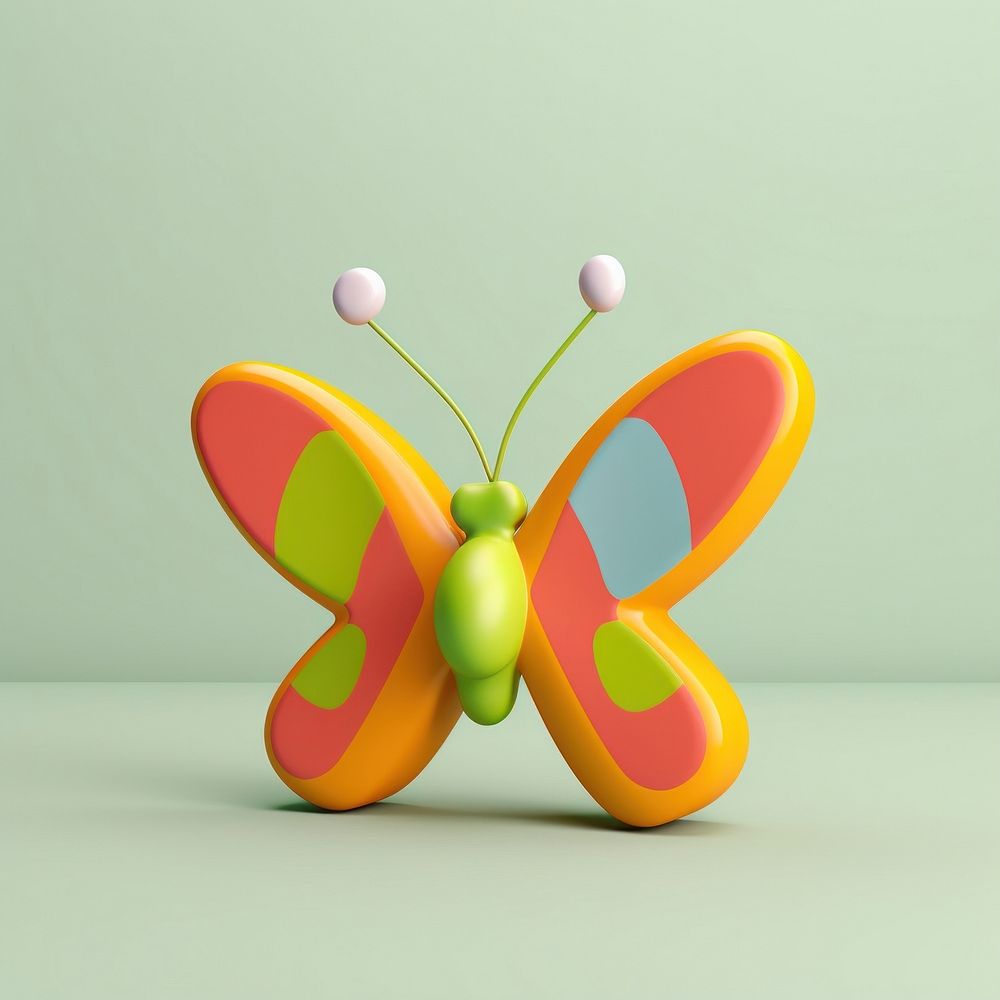 A butterfly graphics cartoon representation.