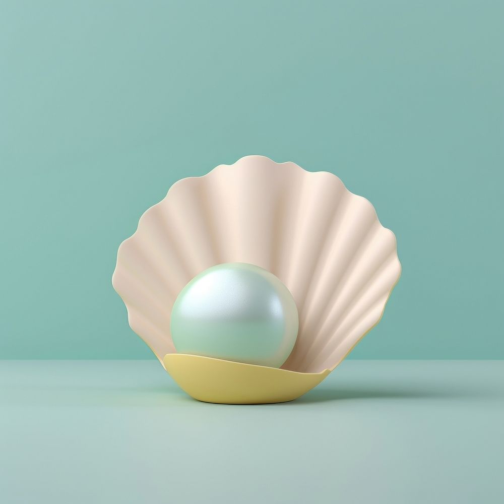 A pearl in shell invertebrate accessories simplicity.
