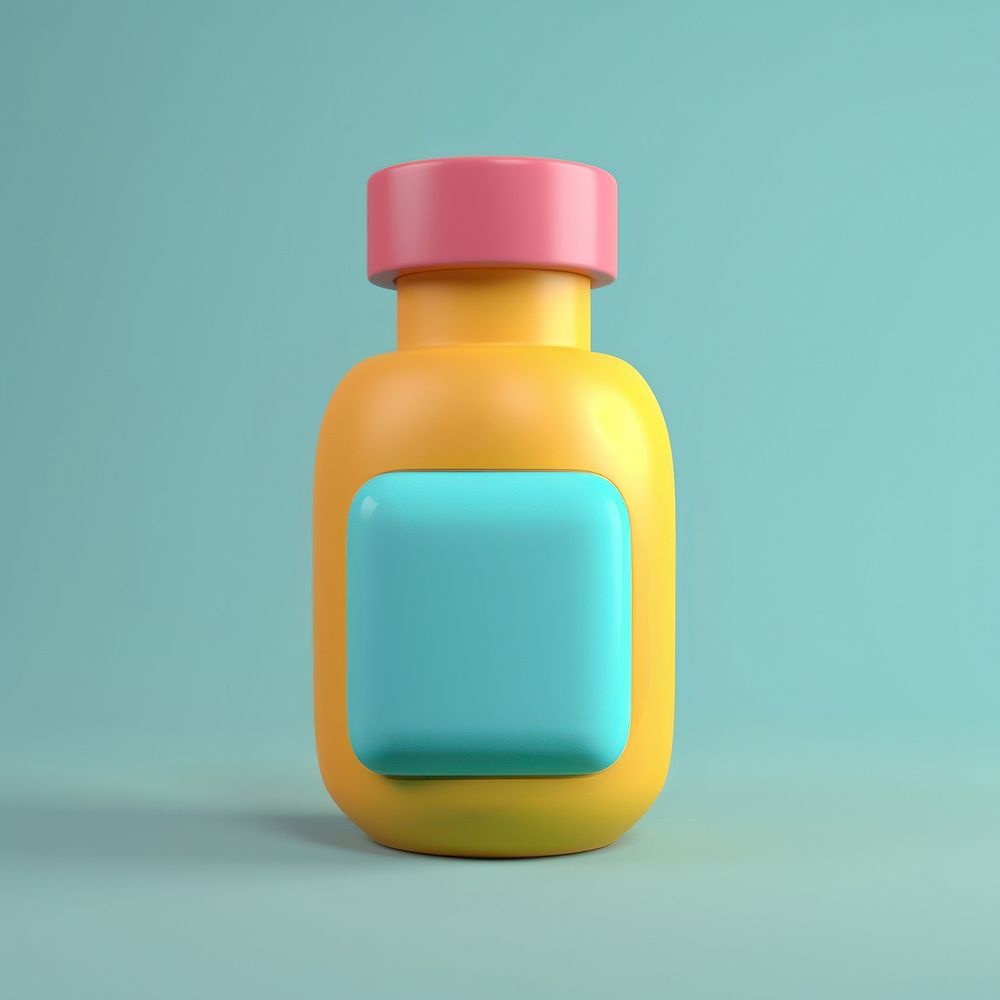A pill bottle container cosmetics medicine.