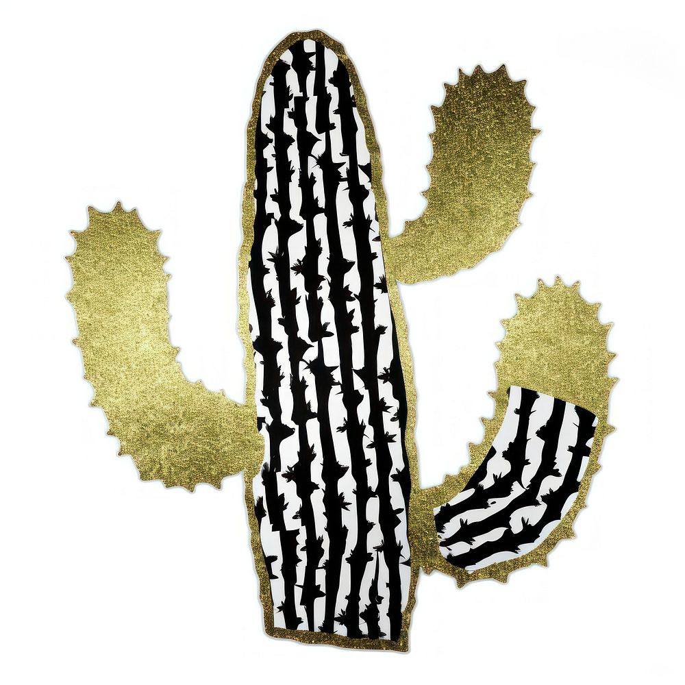 Cactus ripped paper plant white background furniture.