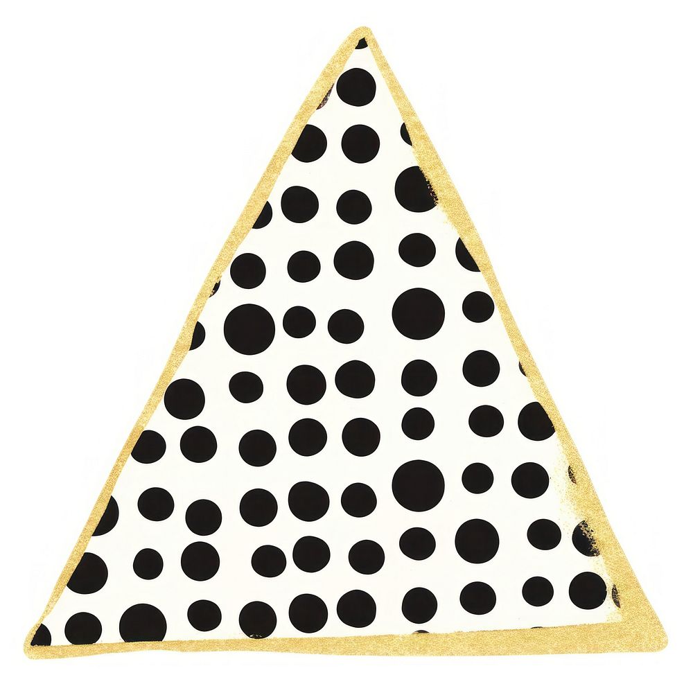 Polka dot in triangle shapes ripped paper pattern white background spotted.