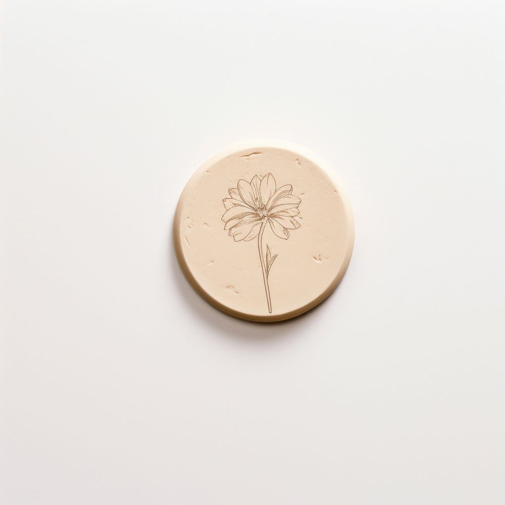 Dry flowers Seal Wax Stamp white background accessories simplicity.
