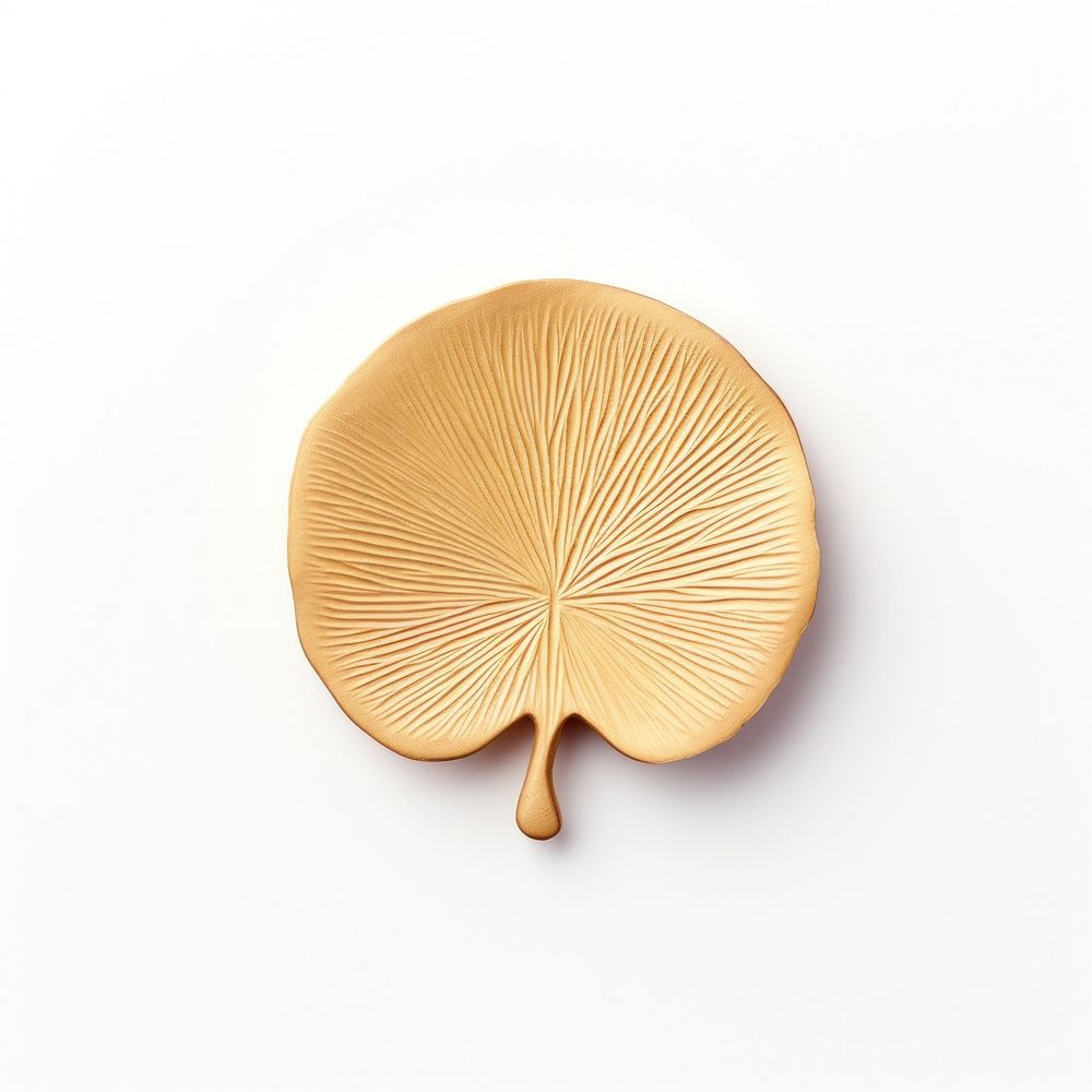 Ginkgo Seal Wax Stamp white background simplicity mushroom.
