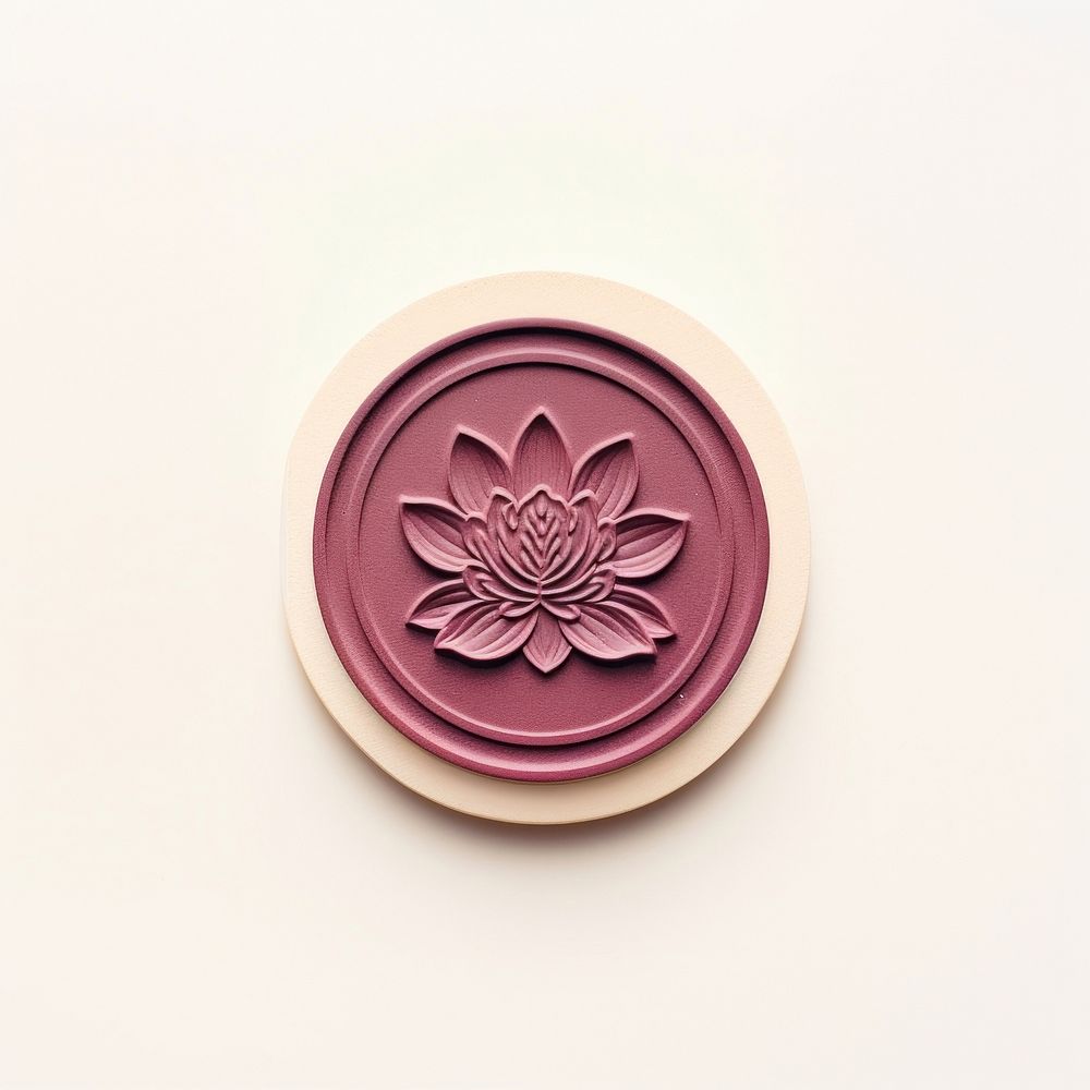 Lotus Seal Wax Stamp craft creativity dishware.