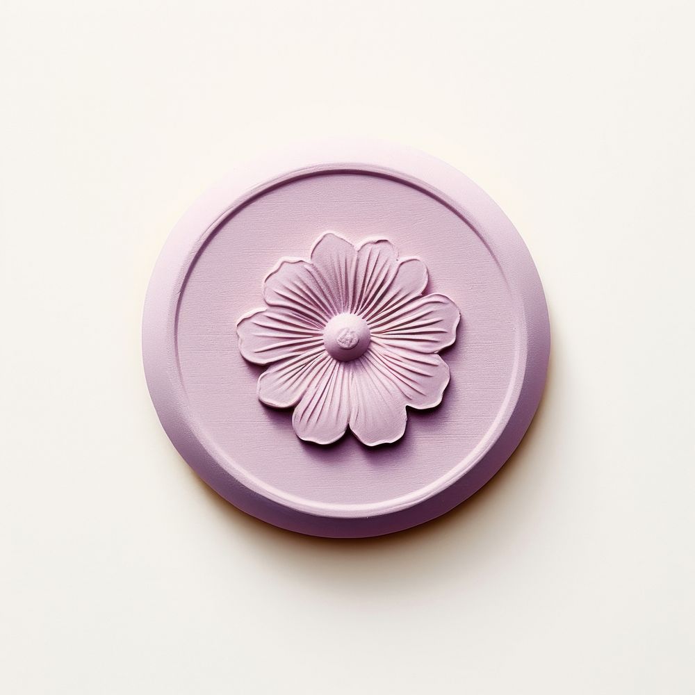 Flower Seal Wax Stamp purple accessories creativity.
