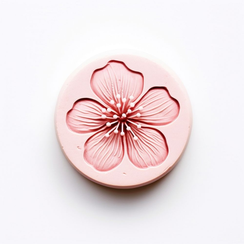 Sakura flower Seal Wax Stamp white background confectionery accessories.