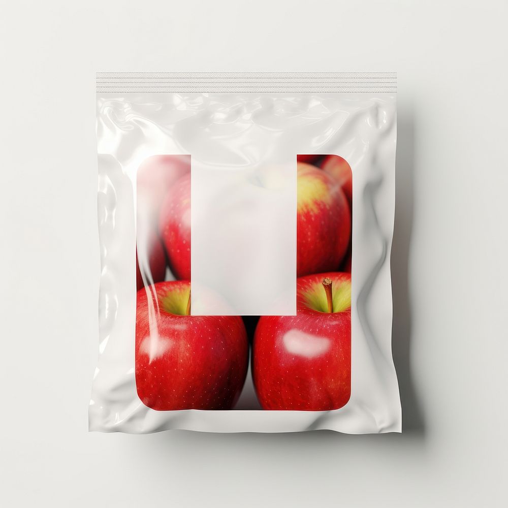 Red apples plastic bag label | Premium Photo - rawpixel