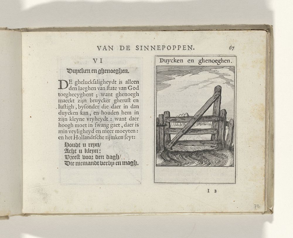 VI Duycken en ghenoegen (1614) by Roemer Visscher, Claes Jansz Visscher II, Willem Janszoon Blaeu and Staten Generaal
