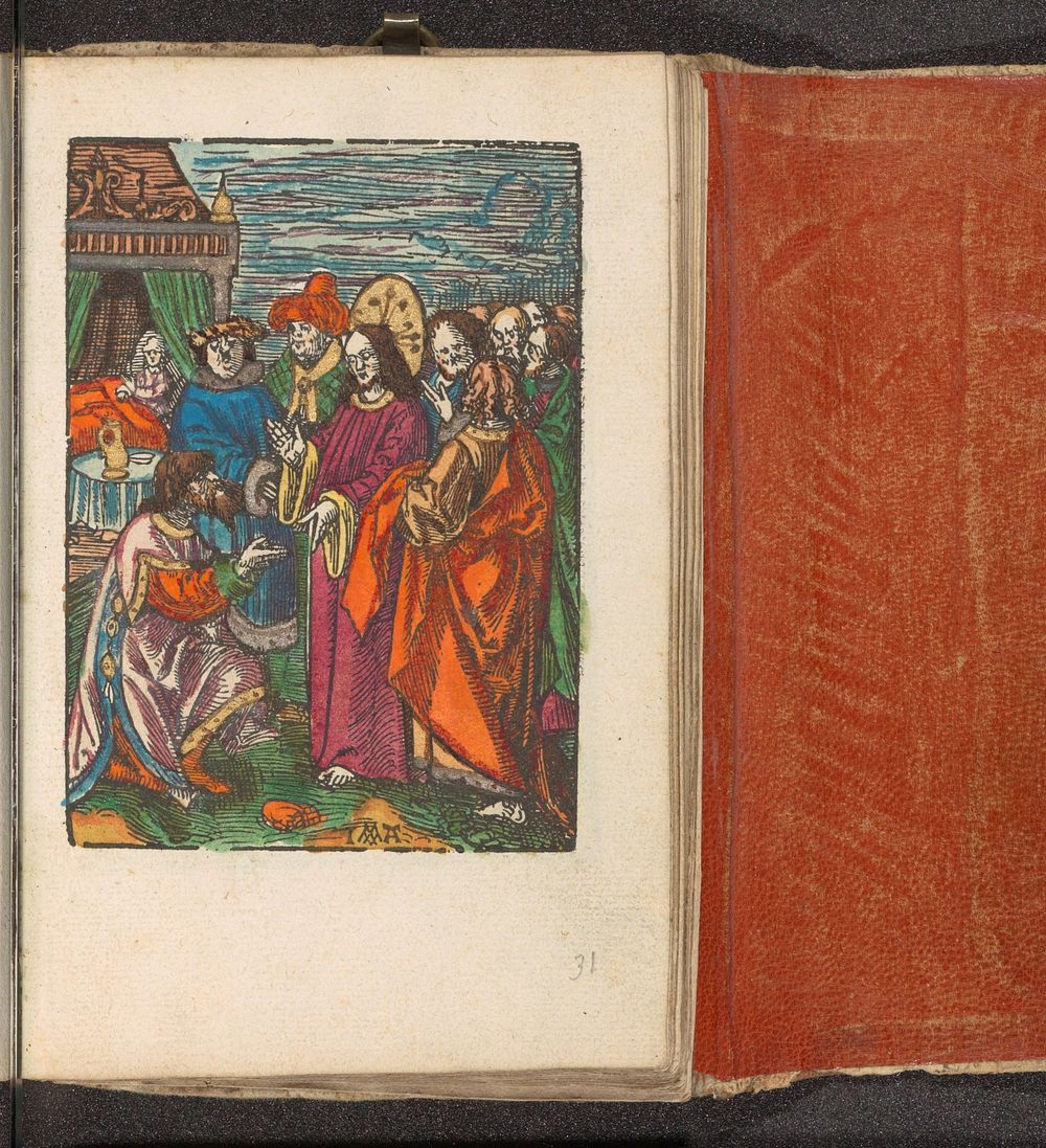 Hoofdman van Kafarnaüm smeekt Christus om hulp (c. 1530) by Jacob Cornelisz van Oostsanen and Doen Pietersz