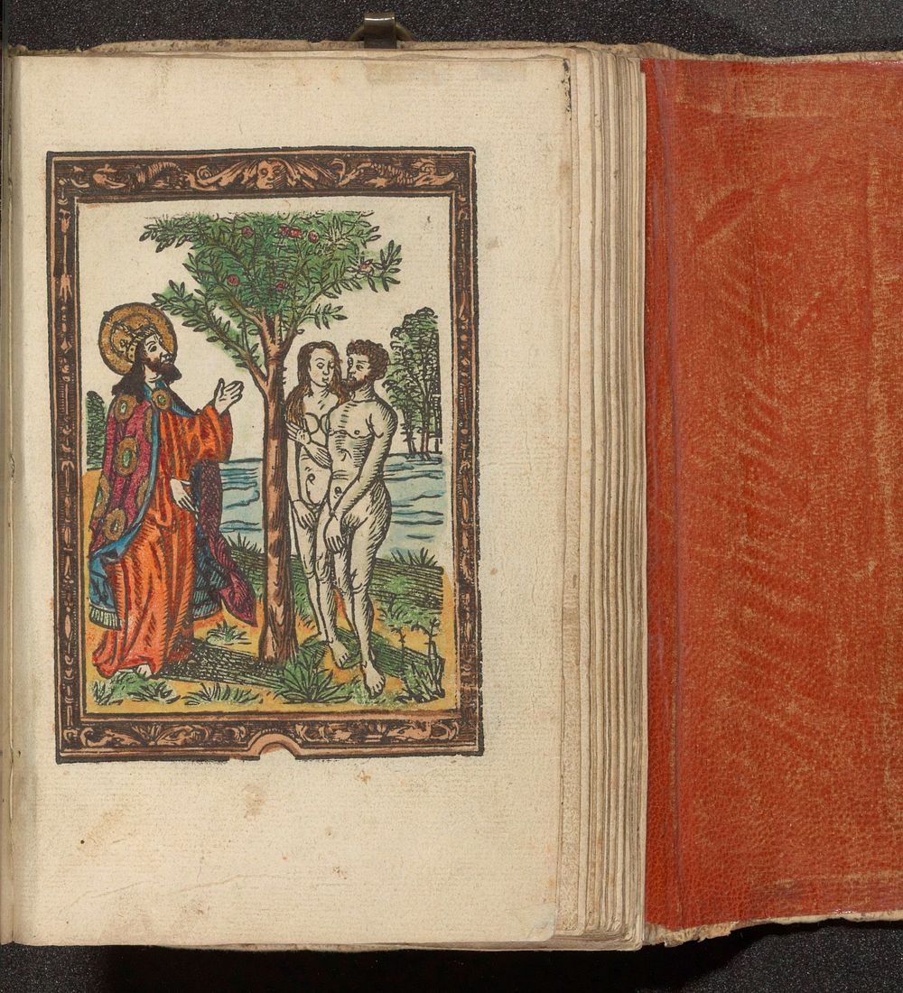 God waarschuwt Adam en Eva (c. 1530) by anonymous and Doen Pietersz