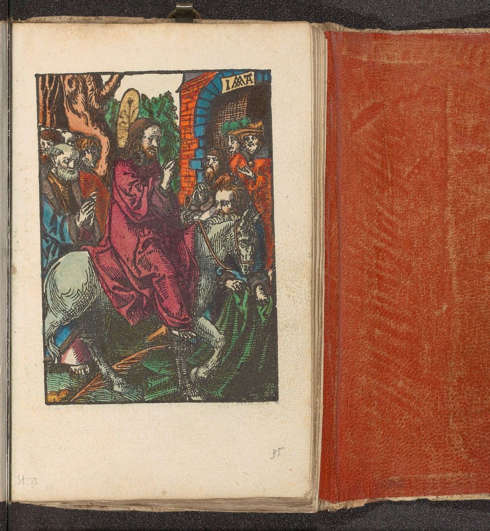 Intocht in Jeruzalem (c. 1530) by Jacob Cornelisz van Oostsanen and Doen Pietersz