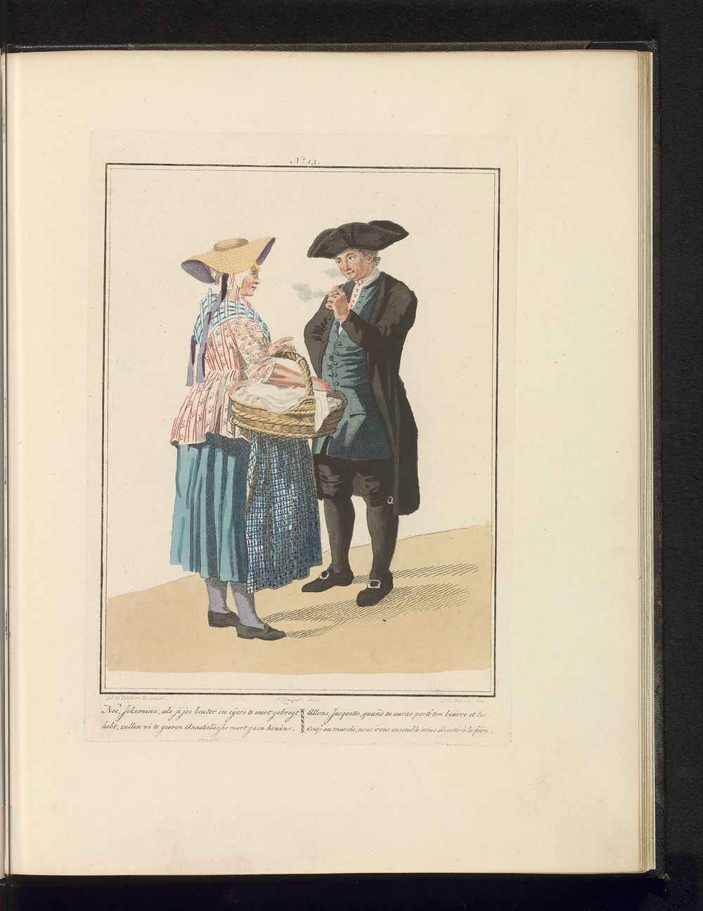 Man en vrouw van Walcheren (1829) by Ludwig Gottlieb Portman, Daniël de Keyser, Jan Willem Pieneman, Jacques Kuyper and…
