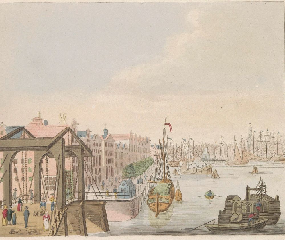 Buitenkant te Amsterdam, ca. 1810-1813 (1824 - 1825) by Evert Maaskamp, anonymous and Evert Maaskamp