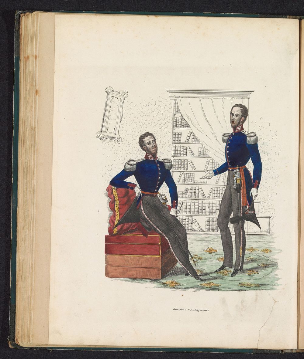 Uniform van de militaire intendanten, 1845 (1845) by Willem Charles Magnenat and Louis Salomon Leman