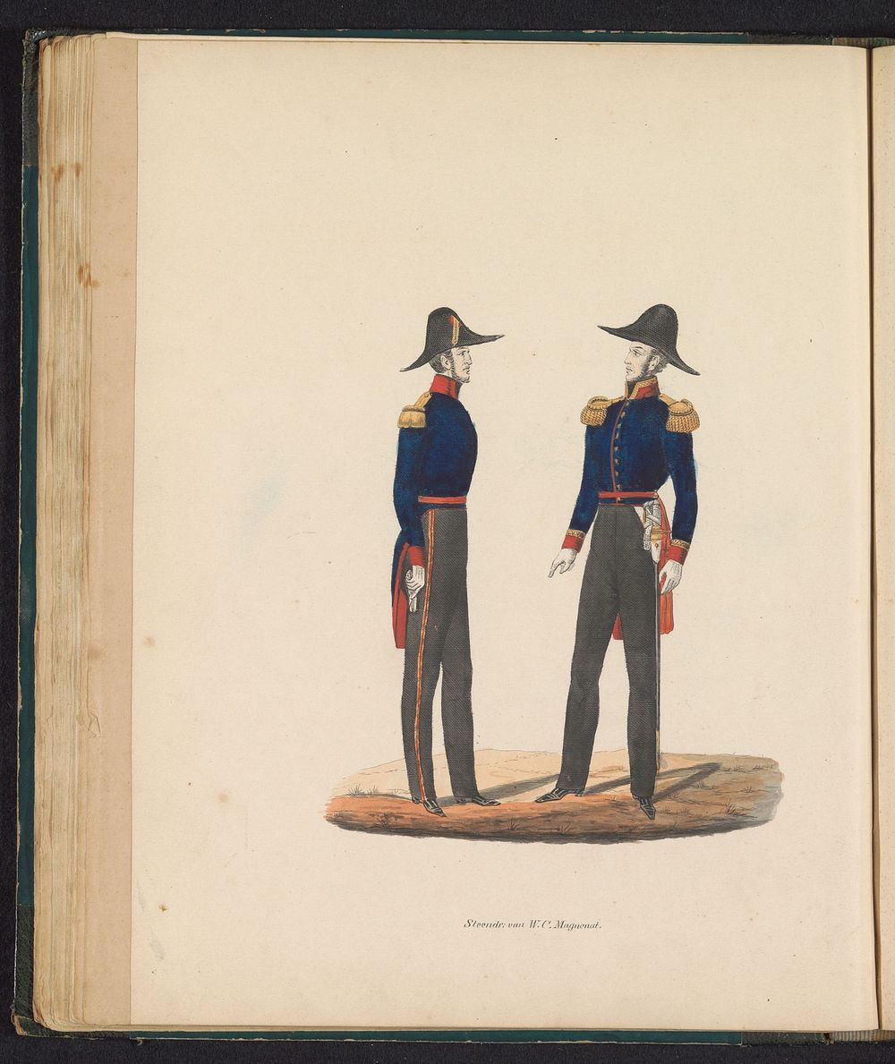 Uniform van de plaatselijke commandant en majoor, 1845 (1845) by Willem Charles Magnenat and Louis Salomon Leman
