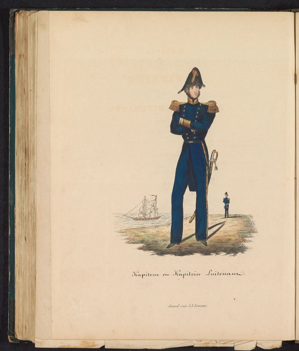 Uniform voor de kapiteins en kapitein-luitenants van de Marine, 1845 (1845) by Louis Salomon Leman and Louis Salomon Leman