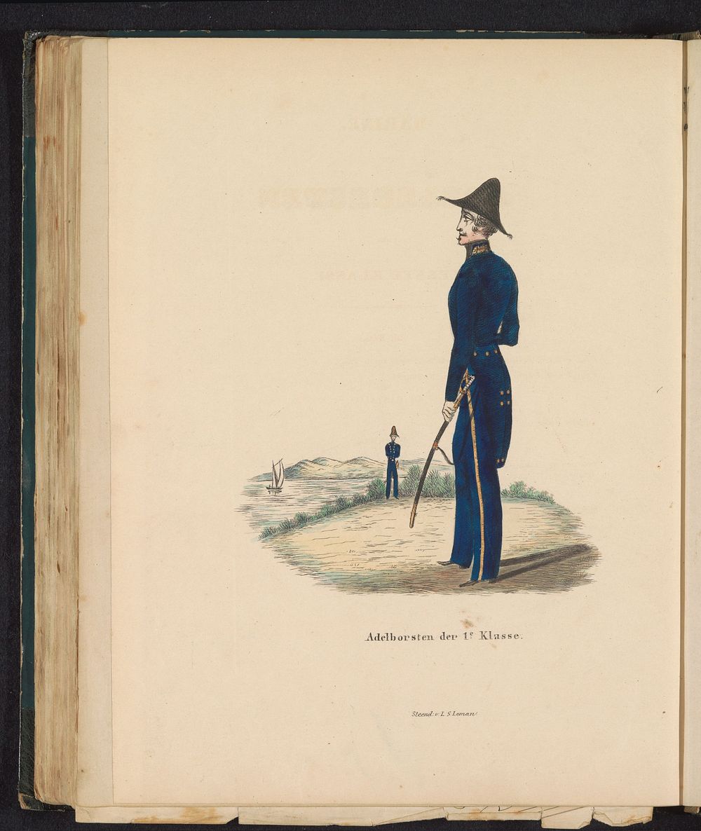 Uniform voor adelborsten eerste klasse van de Marine, 1845 (1845) by Louis Salomon Leman and Louis Salomon Leman